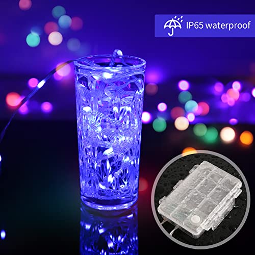 Battery Operated Fairy Lights Color Changing String Light with Remote, 16.4FT 1-Pack Twinkle LED Lights USB Plug or Battery Powered, Outdoor Christmas Decorations for Bedroom Party Indoor - color: Multi-colore-1pack