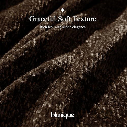 Chenille Throw Blanket for Couch, Cozy Soft Blanket Lightweight Decorative Throw for Living Room Sofa Chair, Stylish Home Decor, Ideal for Gifting, Dark Brown 50"x60" - color: Dark Brown, size: Throw