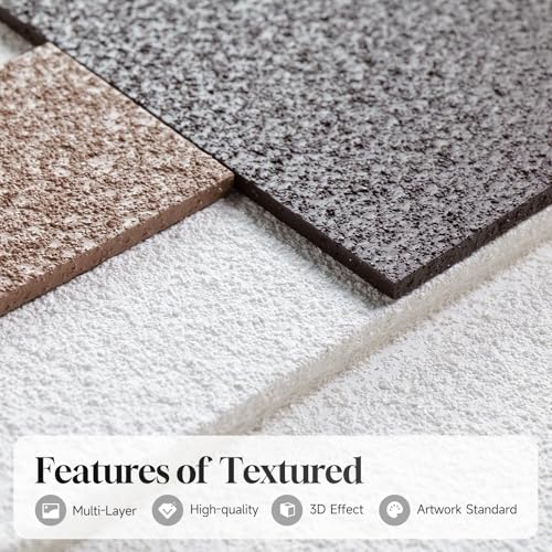 3D Textured Framed Neutral Wall Art, Brown Tan Beige Geometric Texture Artwork for Walls, 3 Piece Minimalist Modern Sandstone Art Painting for Living Room Hallway Office Kitchen Wall Decor, 16x24 Inch - color: Neutral --D, size: 16"w X 24"h X 3pcs