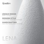 RONDURE 11.0" Ceramic Cordless Table Lamp, Portable Rechargeable Table lamp, Touch Dimmable Warm Ambient Lighting for Living Room, Bedroom, Dining Room, Fast Charging & Long Lasting - style: Lena
