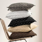ZWJD Pillow Covers 24x24 Set of 2 Soft Polyester Textured Pillow Covers with Stylish Flange Edge Cozy Farmhouse Throw Pillows for Couch Bed Sofa Living Room - color: Black, size: 24" x 24" (Pack of 2)