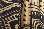 Popular Handicrafts Indian Hippie Bohemian Beautiful Ombre Color Mandala Curtain Panels Black Gold - color: Black Gold, size: 38"W x 83"L (Pack of 2)