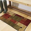 Mohawk Home Alliance Modern Geometric 2' 6" x 3' 10" Area Rug - Red - Perfect for Living Room, Dining Room, Office - size: 2'6" x 3'10" (Rectangular)