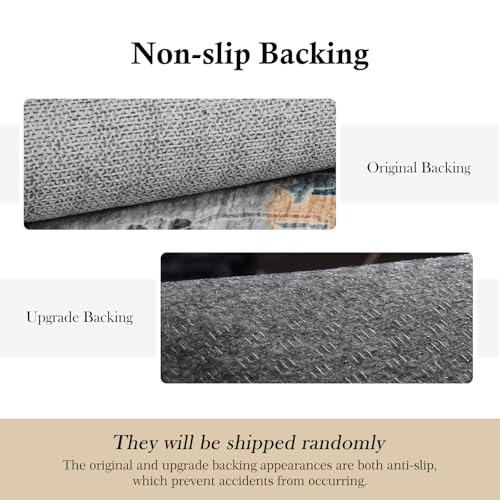 9x12 Area Rugs for Living Room, Large Machine Washable Area Rug, Low Pile Non Slip Boho Rug, Stain Resistant Carpet for Bedroom Dinning Room Nursery Farmhouse Office Home-Blue/Gold/Beige - color: Blue/Gold/Beige, size: 9' x 12' (Rectangular)