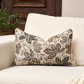 Yangest Flower Pillow Cover 12 x 20 Inches, Nature Chenille Rectangle Throw Pillow Cover Soft Luxury Neutral Accent Couch Pillow Cover for Living Room Bedroom, Beige - color: Beige, size: 20" x 12" (Pack of 1)