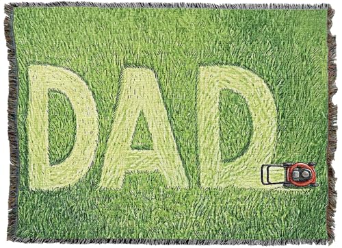 Pure Country Weavers Lawn Dad Blanket - Gift Tapestry Throw Woven from Cotton - Made in The USA (72x54) - color: Lawn Dad, size: 72x54