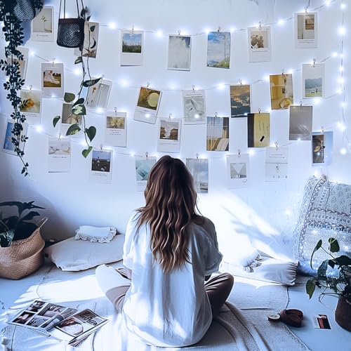JMEXSUSS 200 LED White Fairy Lights Plug in, 66 ft Christmas Light Outdoor Waterproof with 8 Modes, Twinkle Lights for Christmas Tree Decor Decor - color: White, size: 66FT 200LED