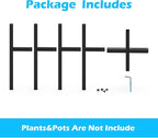 Plant Stand for 10"-16" Plant Pot Indoor Outdoor Corner, Adjustable Metal Heavy Duty for Large Pot (Black 1 Pack)