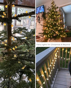 Globe String Lights 43 Ft 100 LED Fairy Lights Plug in with Remote Timer 8 Modes Connectable Twinkle Light for Bedroom Classroom Wedding Christmas Indoor Outdoor Decor, Warm White