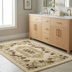 Unique Loom Versailles Collection Area Rug - Henry (3' 1" x 5' 3" Rectangle Cream/Green) - color: Cream/Green, size: 3'3" x 5'3" (Rectangular)