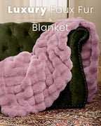 Ultra Soft Cozy Faux Fur Throw Blanket, Fuzzy Plush Thick Bubble Blanket, Oversize Luxury Fluffy Blanket for Couch, Bed, and Living Room, 60x80 Inches, Pink - color: Pink, size: Twin