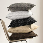 ZWJD Pillow Covers 18x18 Set of 2 Soft Polyester Textured Pillow Covers with Stylish Flange Edge Cozy Farmhouse Throw Pillows for Couch Bed Sofa Living Room - color: Dark Coffee, size: 18" x 18" (Pack of 2)