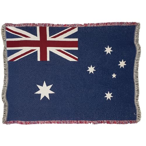 Pure Country Weavers Australia Flag Blanket - Gift Tapestry Throw Woven from Cotton - Made in The USA (69x48) - color: Australia Flag