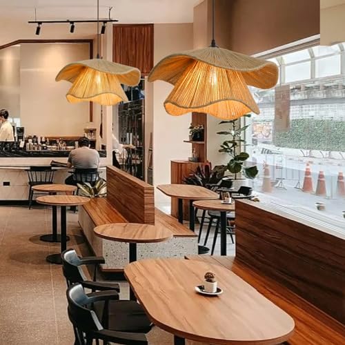Arturesthome Rustic Pendant Light Fixture, Woven Jute Rope Lampshade Coastal Hanging Lighting, Adjustable Vintage Farmhouse Chandelier Lamp Shade for Kitchen Island Dining Room - size: 15.7"*9.8"