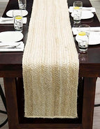 Unique Loom Braided Jute Collection Area Rug - Dhaka (1' 2" x 6' 1" Table Runner, White) - color: White, size: 1'2" x 6'1" (Table Runner)