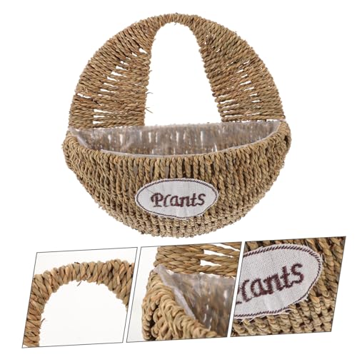 Woven Hanging Planter Basket for Indoor Outdoor Plants Boho Wall Basket Decor Large Woven Flower Pot for Garden Balcony Courtyard Stylish Home Greenery Display