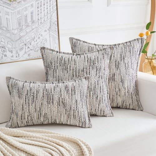 Premium Series Fringe Boho Throw Pillow Cover, Linen Woven Luxury Thick Cushion Case with Tassels for Home Décor, Lagoon, 12x20 Inch - color: Lagoon, size: 20" x 12" (Pack of 1)