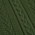 Longhui bedding Olive Green Acrylic Cable Knit Sherpa Throw Blanket - Thick, Soft, Big, Cozy Olive Green Knitted Fleece Blankets for Couch, Sofa, Bed - 50 x 63 Inches - color: Olive Green, size: 50" x 63", Standard