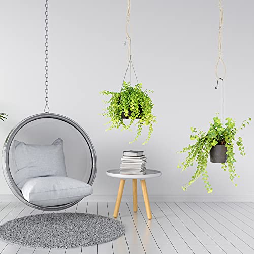 4 Pcs Hanging Plant Extender Macrame Plant Hanger Extender Large Hanging Rope for Spring Wall Holders Indoor Outdoor Home Decor