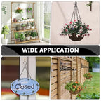 garini 3 Pack, 23 Inch Hanging Baskets Chain, Hanging Chains with Hooks Flower Pot Chain Replacement Plant Hangers for Planters, Bird Feeders and Lanterns(Black)… - color: Black, size: 3P