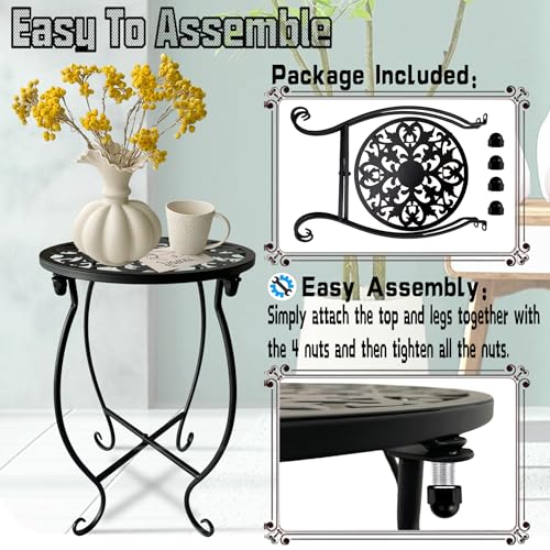 Plant Stand Indoor Outdoor, Metal Plant Stand for Indoor Plants Iron Art Flower Pot Holder Stand Decoration Shelf Racks for Single Planter Use in Garden Patio Corner 1 Pack - size: 10-inch 1 Pack