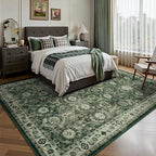 5x7 Area Rugs, Soft Non Slip Low Pile Washable Rug, Boho Modern Rug for Living Room, Bedroom, Dining Room, Sage Green - color: A-sage Green, size: 5' x 7' (Rectangular)