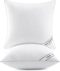 MIULEE 20x20 Inch Pillows Inserts, Pack of 2 Down Alternative Virgin Filling Comfy Support Throw Pillows for Sofa Couch Bed