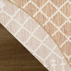Nourison Home Positano Jute 12' x Round Area Rug - Easy Clean, Non Shedding, Bed Room, Living Room, Dining Room, Kitchen (12' x Round) - color: Jute, size: 12' (Round)