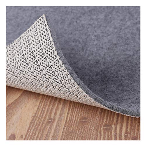 Non Slip Rug Pad Grippers - 6x9 Ft, 1/8" Thick, (Felt + Rubber) Double Layers Area Carpet Mat Tap, Provides Protection and Cushioning for Hardwood or Tile Floors - size: 6'X9', style: Felt + Rubber- 1/8" Thick