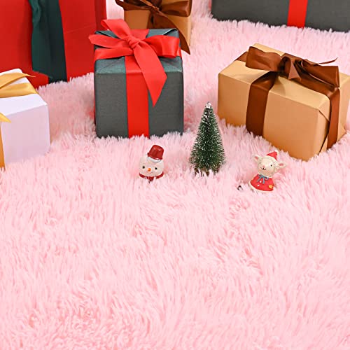 Jelymark Super Soft Shaggy Rug for Bedroom, 2x6 Feet Fluffy Carpet for Living Room, Fuzzy Indoor Plush Area Rug for Home Decor, Furry Floor Rugs for Dorm, Kids Nursery Rug for Girls, Pink - color: Baby Pink, size: 2' x 6' (Rectangular)