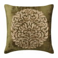 The HomeCentric Cushion Cover, Sage Green Zippered Throw Pillow Covers 16x16 inch (40x40 cm) Velvet Pillow Covers, Abstract, Medallion, Contemporary Designer Pillow Easter - Circle of Peace - color: 31. Sage Green (Circle of Peace), size: 16" x 16" (Pack