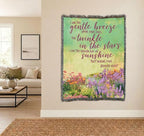 Pure Country Weavers I Am The Gentle Breeze Upon Your Face Blanket Flowers - Sympathy Bereavement Gift Tapestry Throw Woven from Cotton - Made in the USA (72x54) - color: Breeze Flowers, size: 72" x 54"