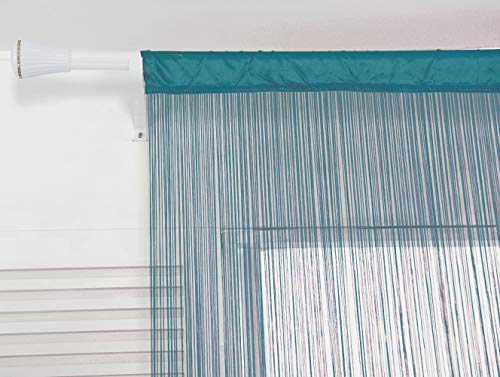HSYLYM Spaghetti String Curtains for Doorways Privacy Door Frame Tassel Hippy Wall Kitchen Hallway Boho Fringe Curtain Hanging Door Room Dividers Decor 1 Panel（39×79in/100×200cm,Teal Blue） - color: Teal Blue, size: 39"W x 79"L (Pack of 1)
