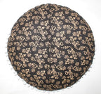 32" Black Gold Mandala Barmeri Large Floor Pillow Cover Cushion Meditation Seating Ottoman Throw Cover Hippie Decorative Zipped Bohemian Pouf Ottoman Poufs, Pom Pom Pillow Cases - size: 32" x 32" (Pack of 1), style: Bohemian