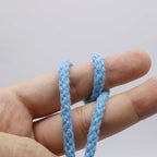 Tenn Well Braided Cotton Cord, 165 Feet 5mm Wide Macrame Cotton Rope for Plant Hangers Wall Hangings Dream Catchers DIY Crafts (Blue)