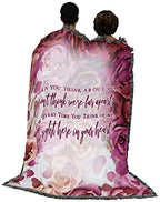 Pure Country Weavers When You Think About Me Don't Think We're Far Apart Blanket - Sympathy Bereavement Gift Tapestry Throw Woven from Cotton - Made in the USA (72x54) - color: Think About Me, size: 72" x 54"