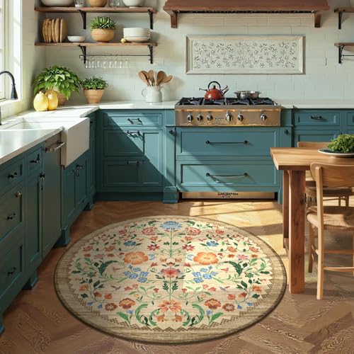 GarveeHome Area Rug for Living Room - color: C Brown, size: 6' (Round)