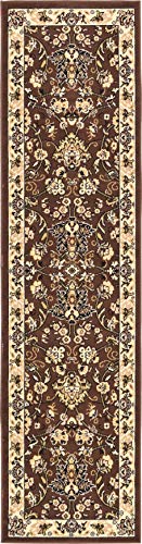 Unique Loom Sialk Hill Collection Area Rug - Washington (2' 2" x 8' 2" Runner, Brown/ Black) - color: Brown/Black, size: 2'2" x 8'2" (Runner)