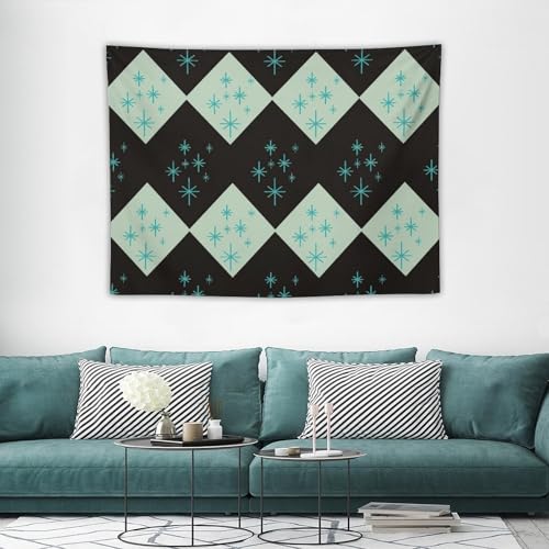 Retro Bohemian Mid Century Tapestry, Abstract Modern Geometric Mid Century Tapestries Home Decor for Living Room Bedroom Decoration 40in Wx30in H (102×76cm) - color: Bohemian Tapestry-24, size: 40in"Wx30in"H (102×76cm)