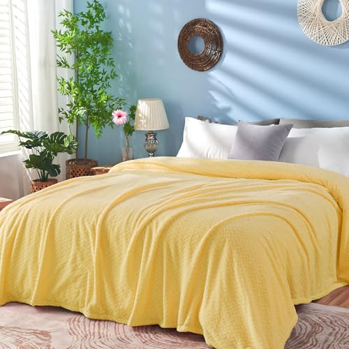 inhand Champagne Gold Fleece Throw Blanket for Couch, Super Soft Flannel Blanket, Lightweight Fuzzy Blankets Sofa Bed Office, Washable Cozy Plush Fleece Blankets&Throw for All Season(50x60 Inches) - color: Champagne Gold, size: Throw/Travel-50x60 IN
