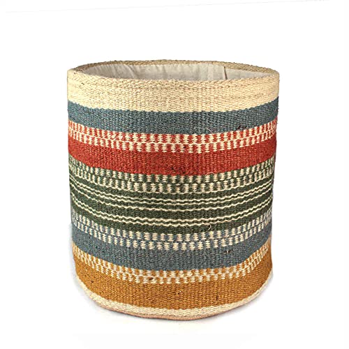 Sturdy Jute Planter Basket Modern Woven Basket for 8" Flower Pot Floor Indoor Planters, 10” x 10” Storage Organizer Basket Home Decor Boho Chic Storage Earth-Friendly Planter (10x10 Inches, Multi) - color: Multicolor, size: 10x10 inches