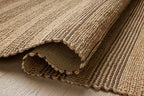 Loloi Chris Loves Julia Judy Collection JUD-06 Natural/Chocolate 9'-3" x 13' Area Rug - color: Natural / Chocolate, size: 9'3" x 13' (Rectangular)