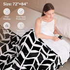 VENTIMI Electric Heated Blanket Full Size, 72" x 84" Heated Blanket with 9 Heat Levels & 2 to 10 Hours Auto Off, Fast Heating Blankets with ETL & FCC Certification, Black - color: Black, size: Full