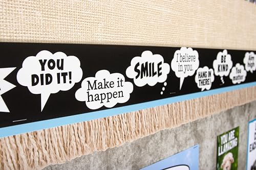 Teacher Created Resources Fringe Die-Cut Rolled Border Trim - 50ft - Decorate Bulletin Boards, Walls, Desks, Windows, Doors, Lockers, Schools, Classrooms, Homeschool & Offices
