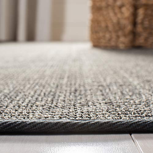 Martha Stewart x SAFAVIEH Area Rug Collection - 1'10" x 5', Charcoal, Sisal & Jute, Farmhouse Style, Ideal for Front Door, Entryway, Accent Space (MSR9501F) - color: Charcoal, size: 1'10" x 5' (Rectangular)