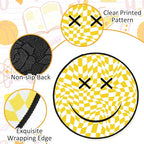 Tinideya 12 Pcs Kids Carpet Circle Seats for Class 16 Inch Round Classroom Rug Back to School Floor Cushions Soft Educational Mat Non Slip First Day of School Learning Playing Areas(Smile) - style: Smile