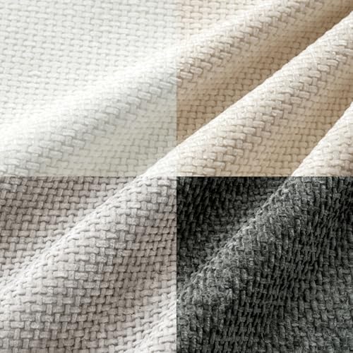 MIULEE Pack of 4 Couch Throw Pillow Covers 18x18 Inch Gray Soft Decorative Chenille Pillow Covers Farmhouse Accent Cushion Covers for Boho Home Decor Sofa Bedroom Living Room - color: Gray, size: 18" x 18" (Pack of 4)