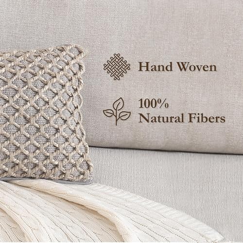 Boho Living Jada Decorative Throw, Includes Accent, Premium Woven Design, Living Room Décor, (1) 12" x 20" Pillow Cover with Insert, Grey - color: Grey, size: (1) 12" x 20" Pillow Cover With Insert