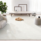 Abani Zen 2' x 3' Cream Rug – Neutral Layered Wavy Borders Pattern, Small Soft Accent Rug for Entryway & Bedroom, Durable & Easy to Clean - size: 2' x 3'