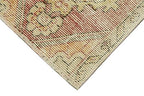 1'5" x 2'7" - 44 x 79 Cm Overdyed Beige Bohemian Wool Cotton Handmade Handknotted Vintage Turkish Area Rug for Living Room Bedroom Nursery Hallway Indoor